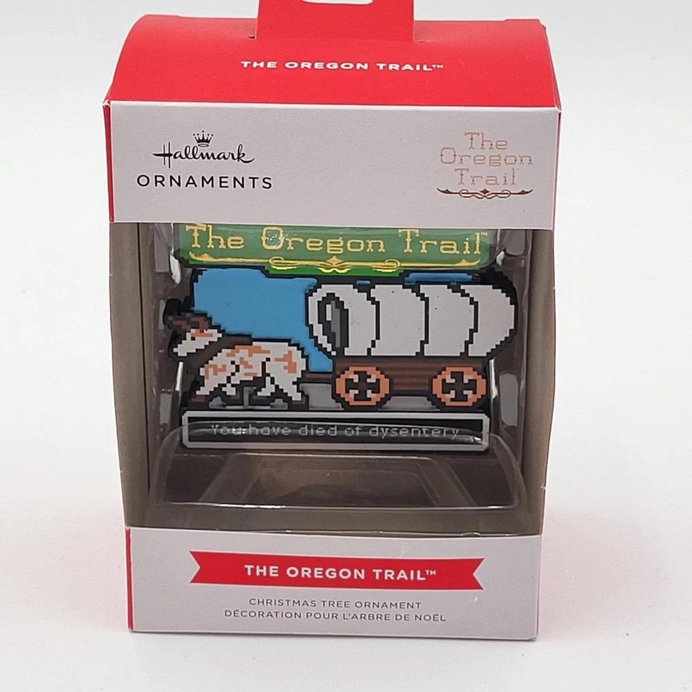 Hallmark The Oregon Trail You have died of dysentery Christmas Ornament 2025